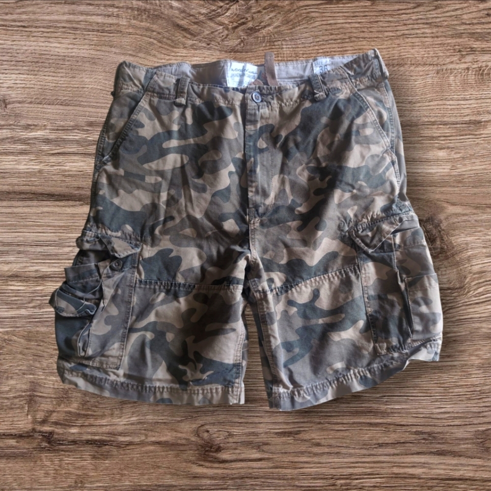 Wonderwall Cargo Camo Shorts Mens 36 Vtg‎ Utility Surf (40X10) Tactical Gorpcore